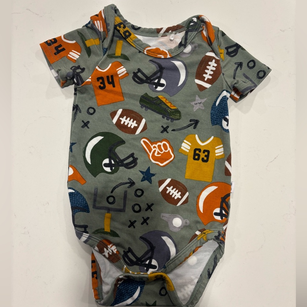 Little Sleepies PLAY Touchdown Time 0-3 months Zippy bodysuit